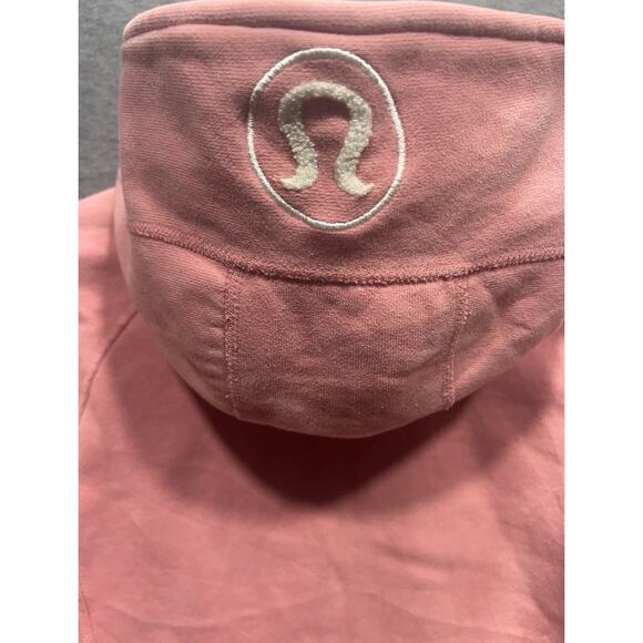 Lululemon Scuba Hoodie Full Zipper Washed Qicksand Mauve Pink Size 4 Rare - Picture 6 of 9